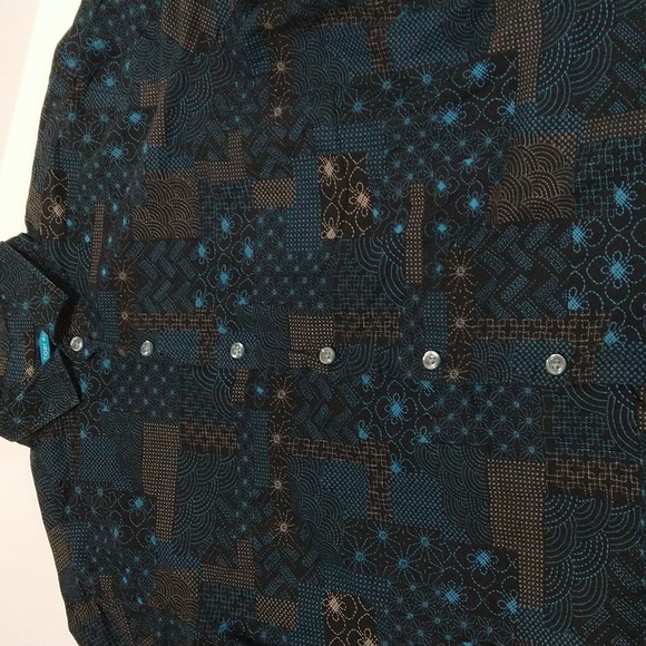 Tori Richard Men's Short Sleeve Button Down Shirt w/Pocket Size S # M-135 - Picture 3 of 11